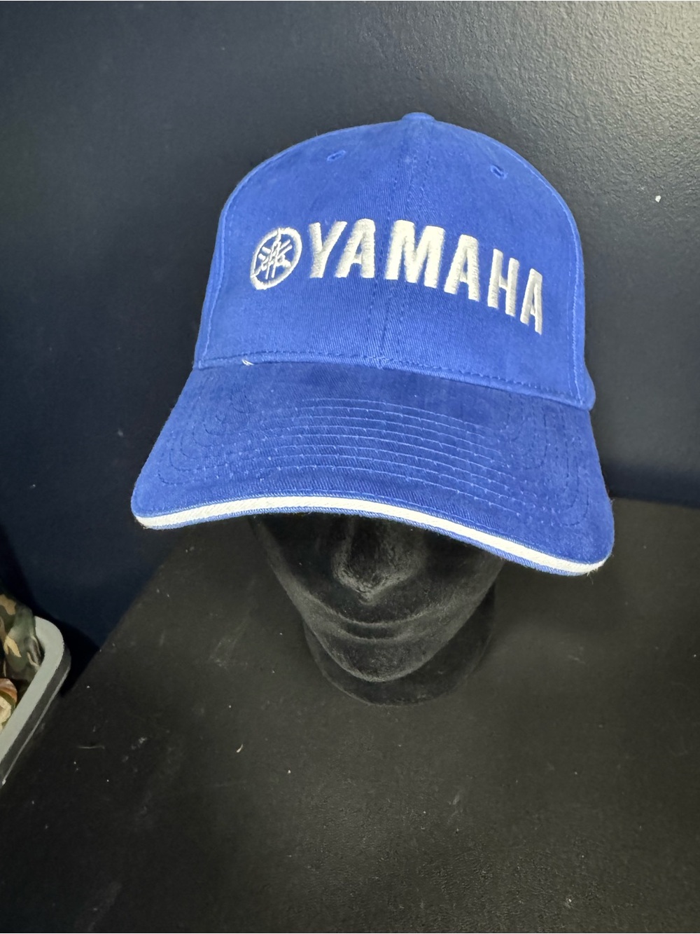 Yamaha Blue Adjustable Baseball Cap Hat Embroidered Logo Motorcycle Racing